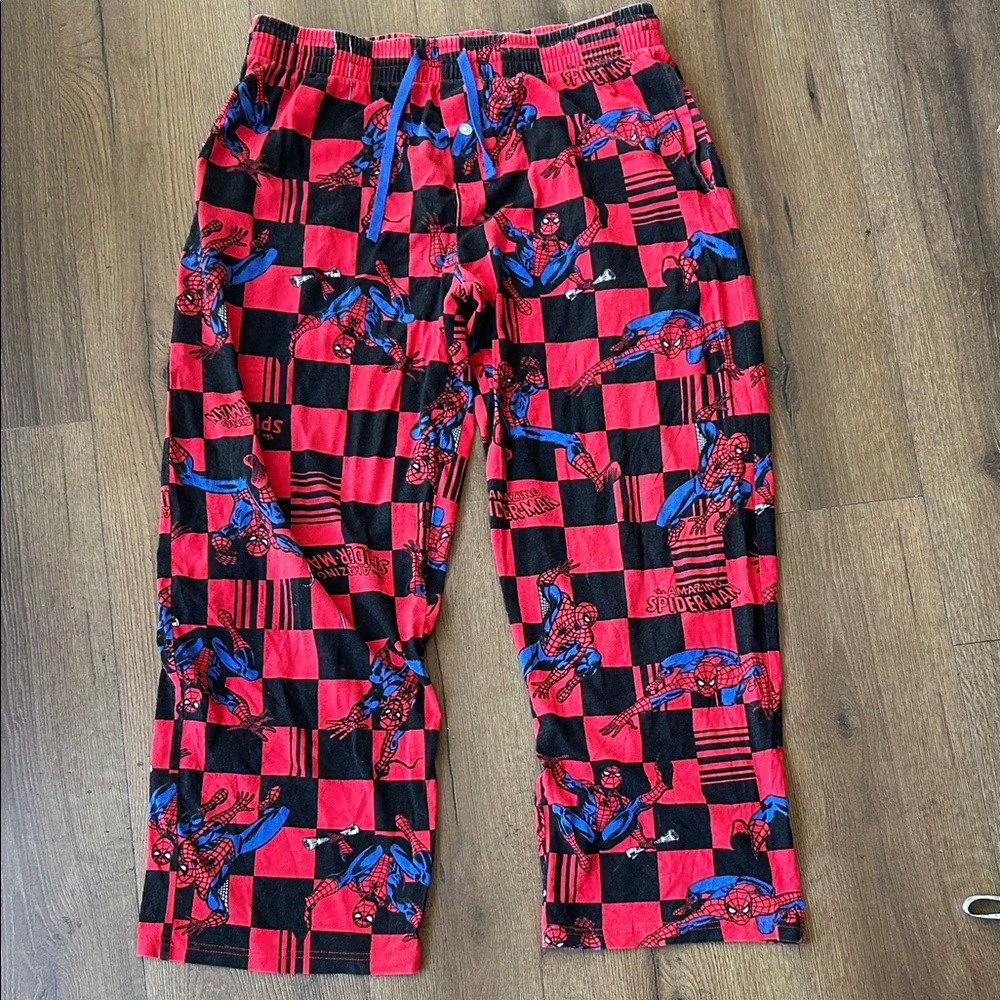 Spider-Man Red & Black  Lounge Pants ! Medium
